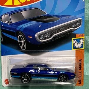 Hot Wheels '71 Plymouth GTX in Blue and Black